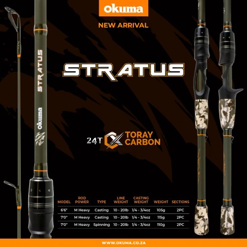 ROD STRATUS 6'6MH CAST 2PC ROD STRATUS 6'6MH CAST 2PC